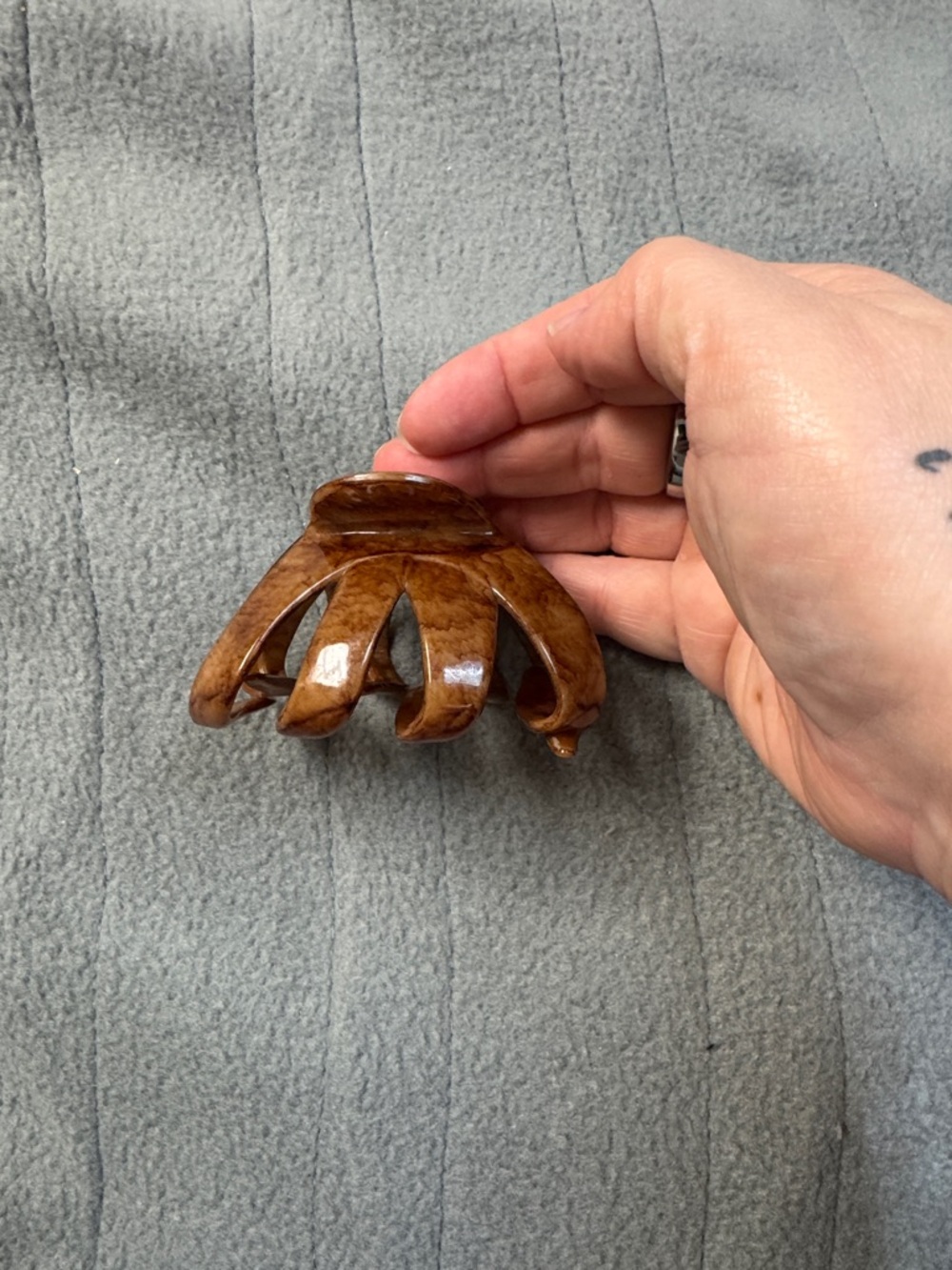 Brown Marble Acrylic Hair Claw Clip****FINAL MARKDOWN****